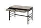 ACME Disho Built-in USB Port Writing Desk, Light Weathered Oak & Black Finish FredCo