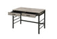 ACME Disho Built-in USB Port Writing Desk, Light Weathered Oak & Black Finish FredCo