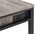 ACME Disho Built-in USB Port Writing Desk, Light Weathered Oak & Black Finish FredCo