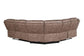ACME Dollum Sectional Sofa , 2-Tone Chocolate Velvet FredCo