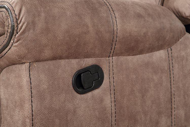 ACME Dollum Sectional Sofa , 2-Tone Chocolate Velvet FredCo