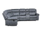 ACME Dollum Sectional Sofa , 2-Tone Gray Velvet FredCo