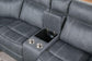 ACME Dollum Sectional Sofa , 2-Tone Gray Velvet FredCo