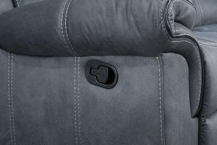 ACME Dollum Sectional Sofa , 2-Tone Gray Velvet FredCo