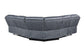 ACME Dollum Sectional Sofa , 2-Tone Gray Velvet FredCo