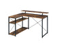 ACME Drebo Writing Desk, Weathered Oak & Black Finish FredCo