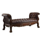 ACME Dresden Bench, PU & Cherry Oak FredCo
