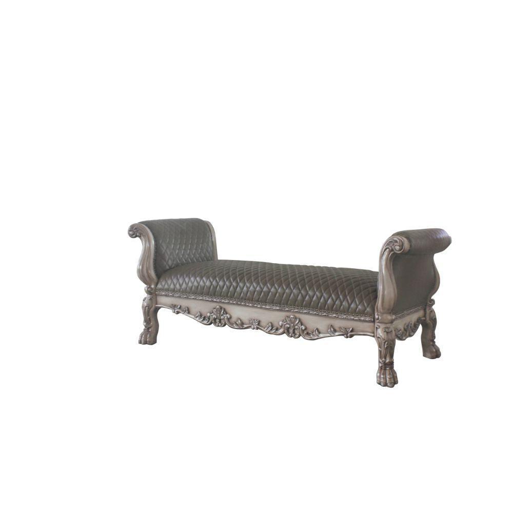 ACME Dresden Bench, Vintage Bone White & PU FredCo