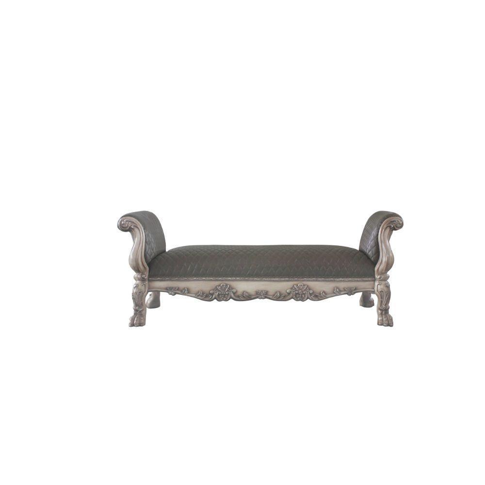 ACME Dresden Bench, Vintage Bone White & PU FredCo