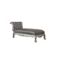 ACME Dresden Chaise w/1 Pillow, Vintage Bone White & PU FredCo