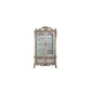 ACME Dresden Curio Cabinet, Vintage Bone White FredCo