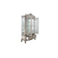 ACME Dresden Curio Cabinet, Vintage Bone White FredCo