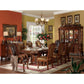 ACME Dresden Dining Table with Trestle Pedestal, Cherry Oak 12150 FredCo