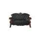 ACME Dresden Loveseat w/3 Pillows, Cherry Oak & PU FredCo