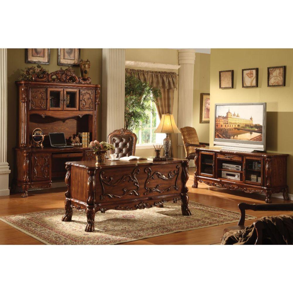 ACME Dresden Office Desk, Cherry Oak FredCo