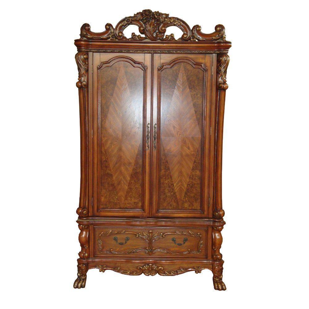 ACME Dresden TV Armoire, Cherry Oak 12147 FredCo
