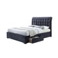 ACME Drorit Eastern King Bed w/Storage, Dark Gray Fabric 25677EK FredCo