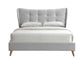 ACME Duran Queen Bed, Light Gray Fabric FredCo