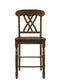 ACME Dylan Counter Height Chair (Set-2), Walnut Finish FredCo
