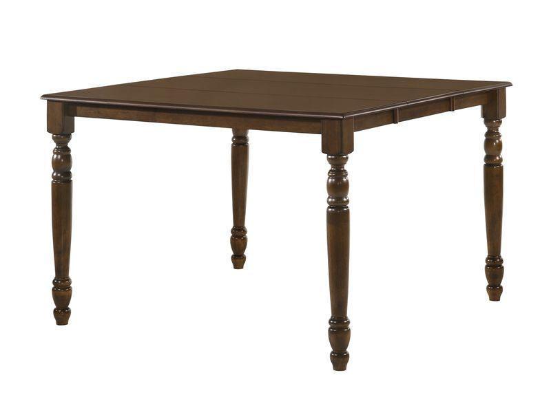 ACME Dylan Counter Height Table, Walnut Finish FredCo