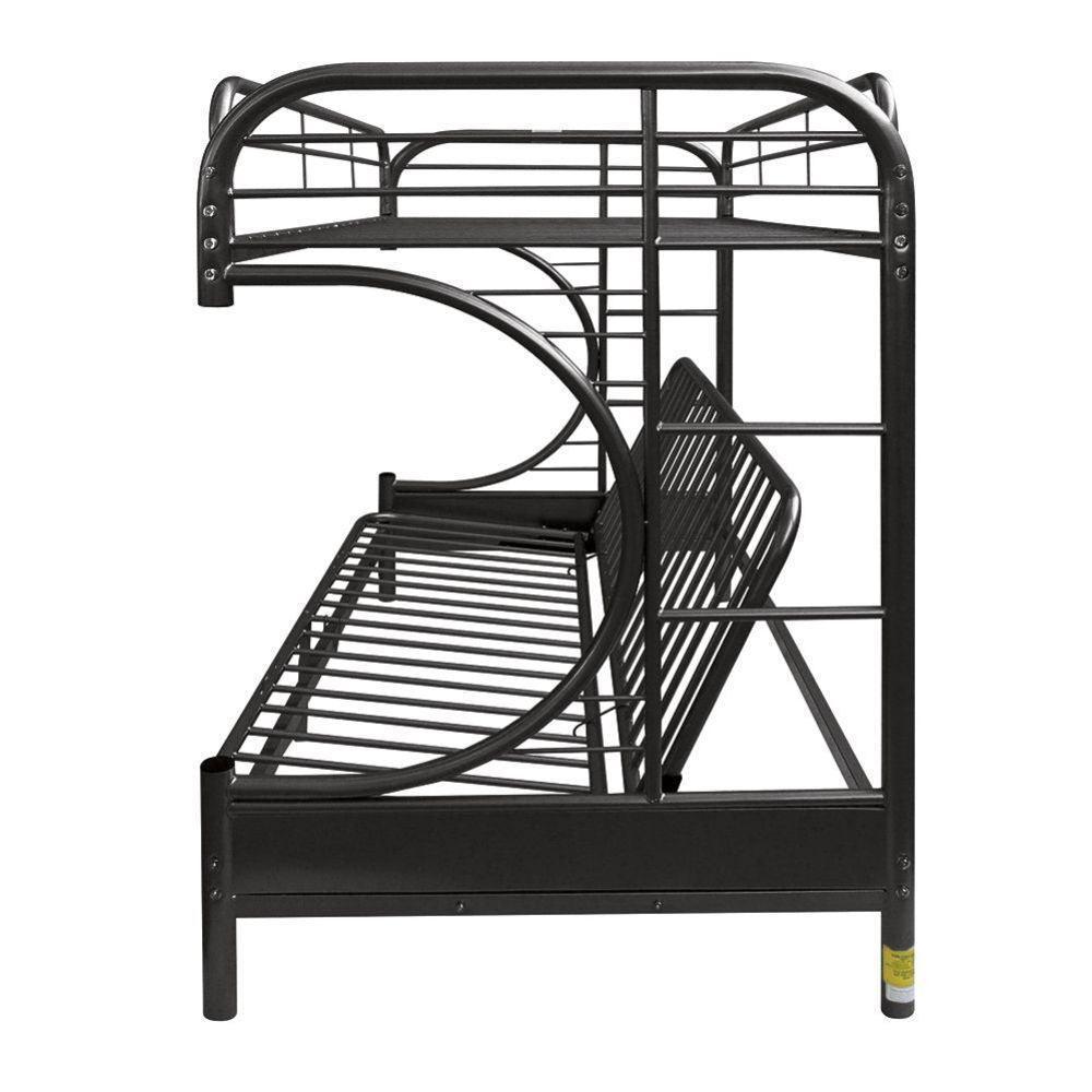 ACME Eclipse Twin XL/Queen/Futon Bunk Bed, Black FredCo