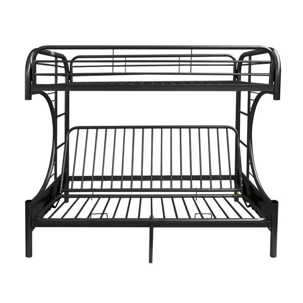 ACME Eclipse Twin XL/Queen/Futon Bunk Bed, Black FredCo