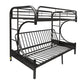 ACME Eclipse Twin XL/Queen/Futon Bunk Bed, Black FredCo