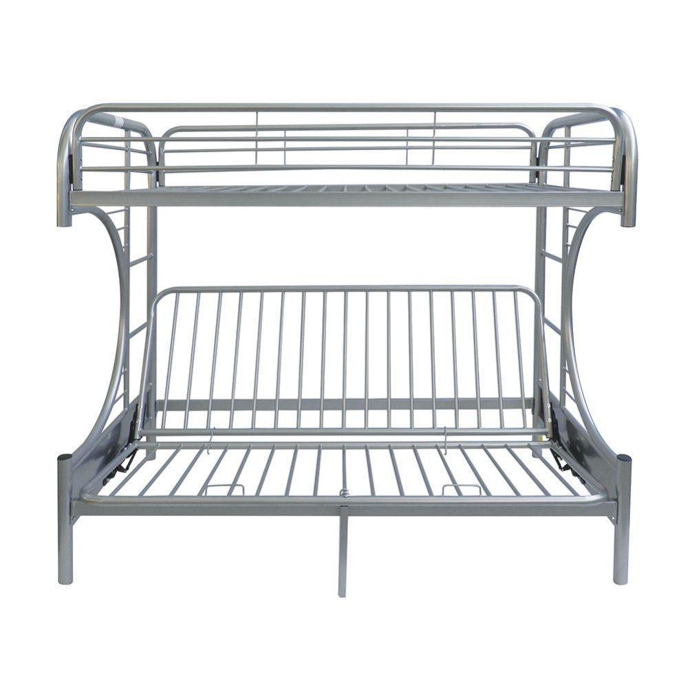 ACME Eclipse Twin XL/Queen/Futon Bunk Bed, Silver FredCo