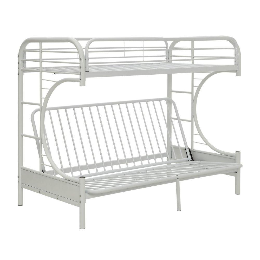 ACME Eclipse Twin XL/Queen/Futon Bunk Bed, White FredCo
