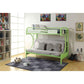 ACME Eclipse Twin/Full/Futon Bunk Bed, Green FredCo