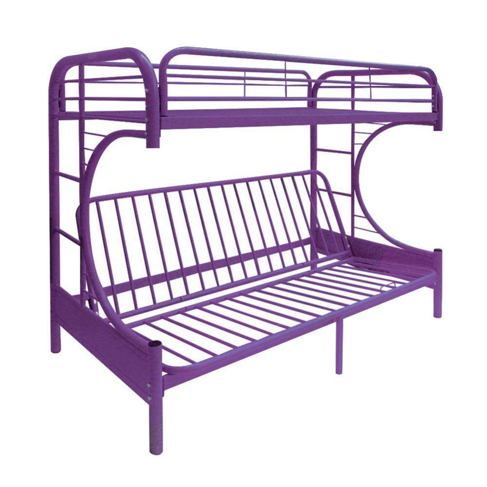 ACME Eclipse Twin/Full/Futon Bunk Bed, Purple FredCo
