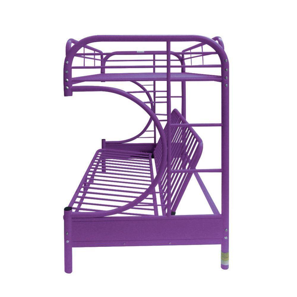 ACME Eclipse Twin/Full/Futon Bunk Bed, Purple FredCo