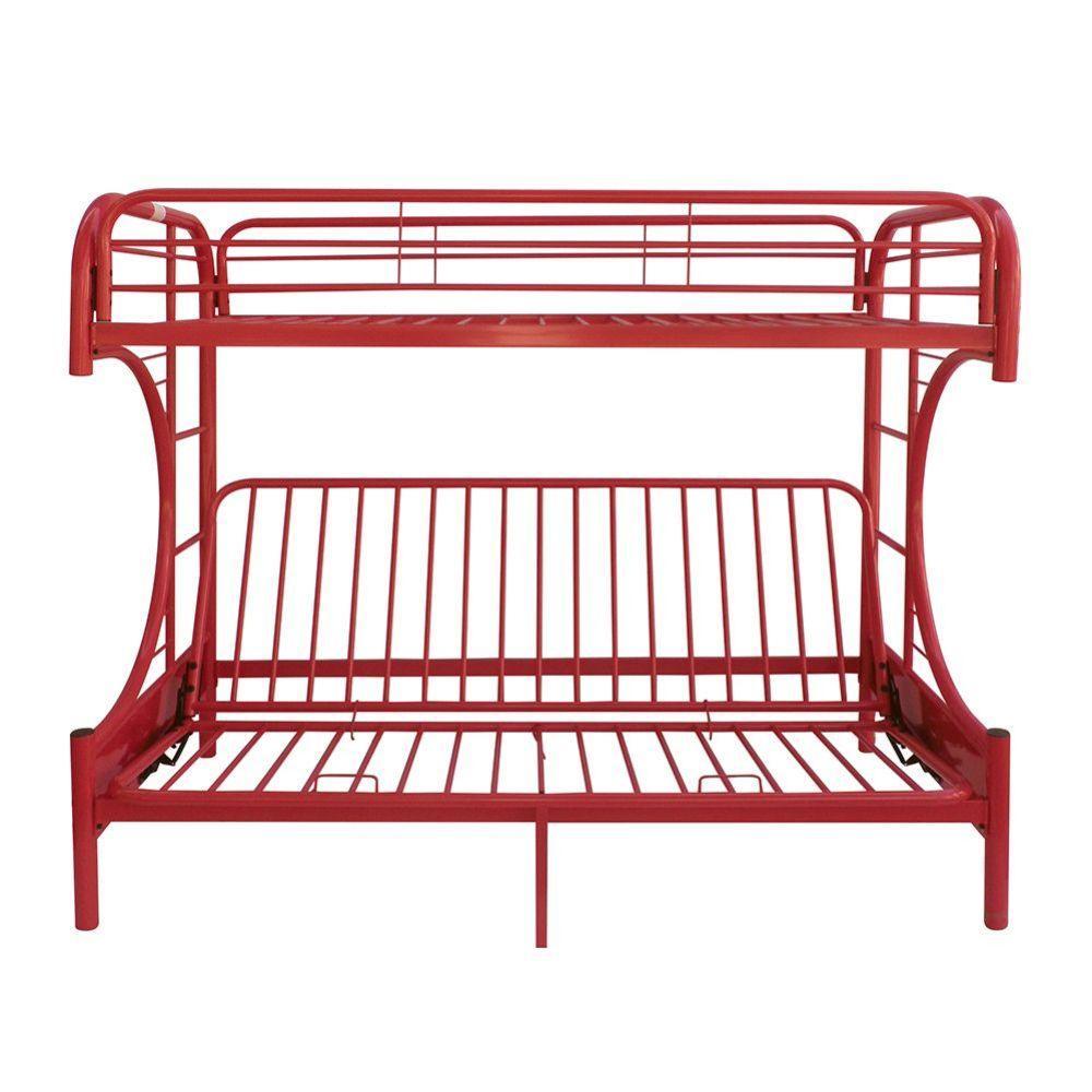 ACME Eclipse Twin/Full/Futon Bunk Bed, Red FredCo