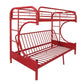 ACME Eclipse Twin/Full/Futon Bunk Bed, Red FredCo