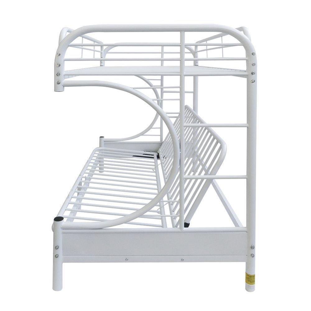 ACME Eclipse Twin/Full/Futon Bunk Bed, White FredCo