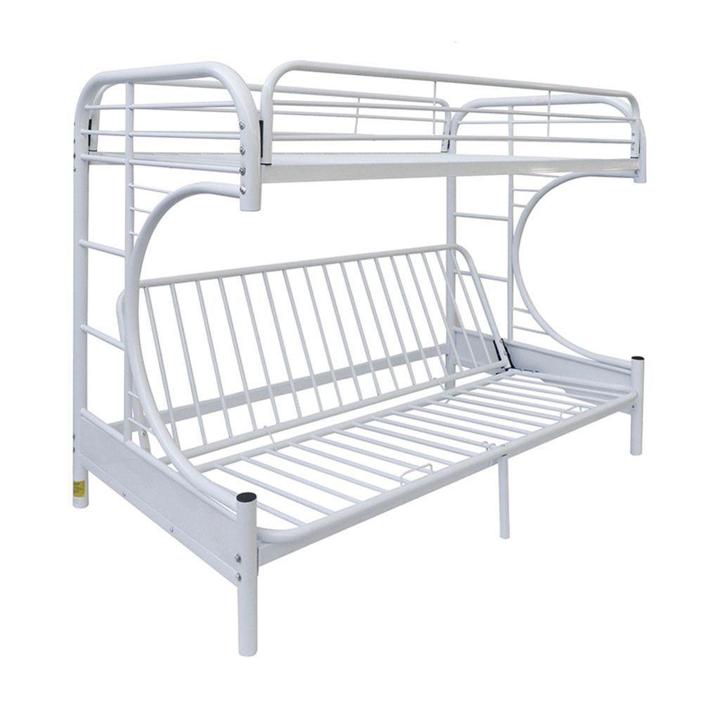 ACME Eclipse Twin/Full/Futon Bunk Bed, White FredCo