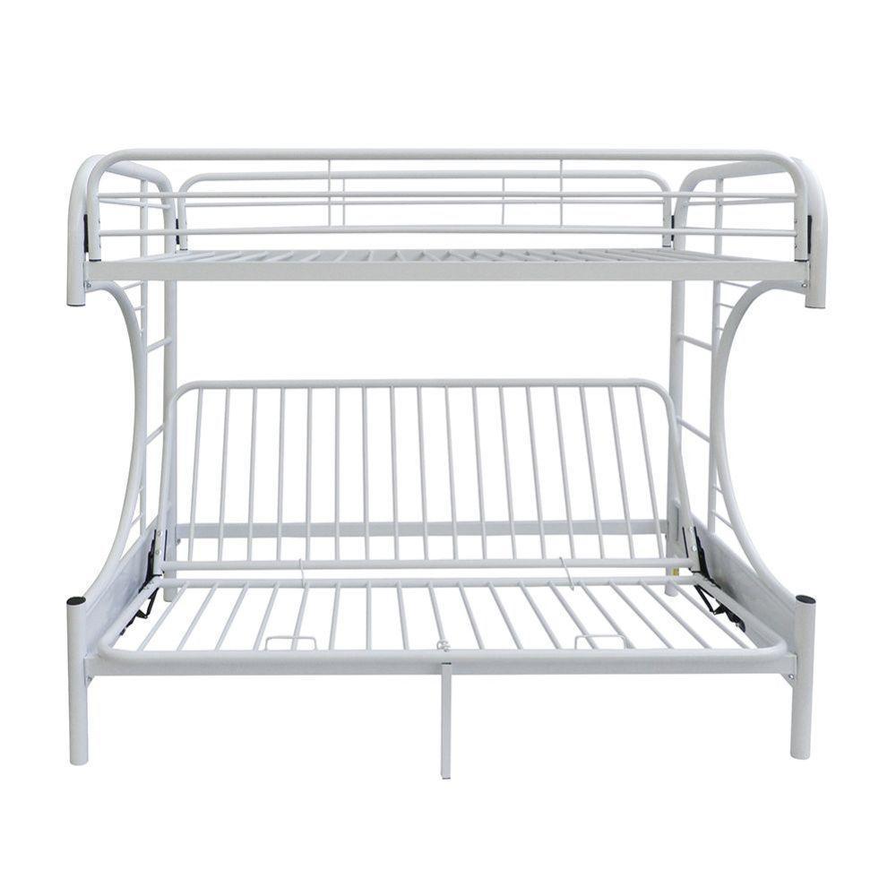 ACME Eclipse Twin/Full/Futon Bunk Bed, White FredCo