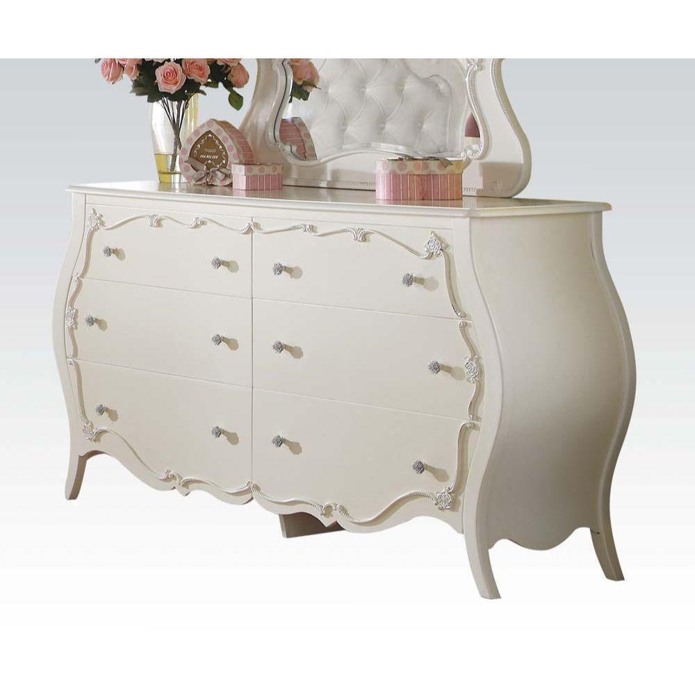 ACME Edalene Dresser, Pearl White FredCo