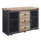 ACME Edina Server, Oak & Sandy Black Finish FredCo