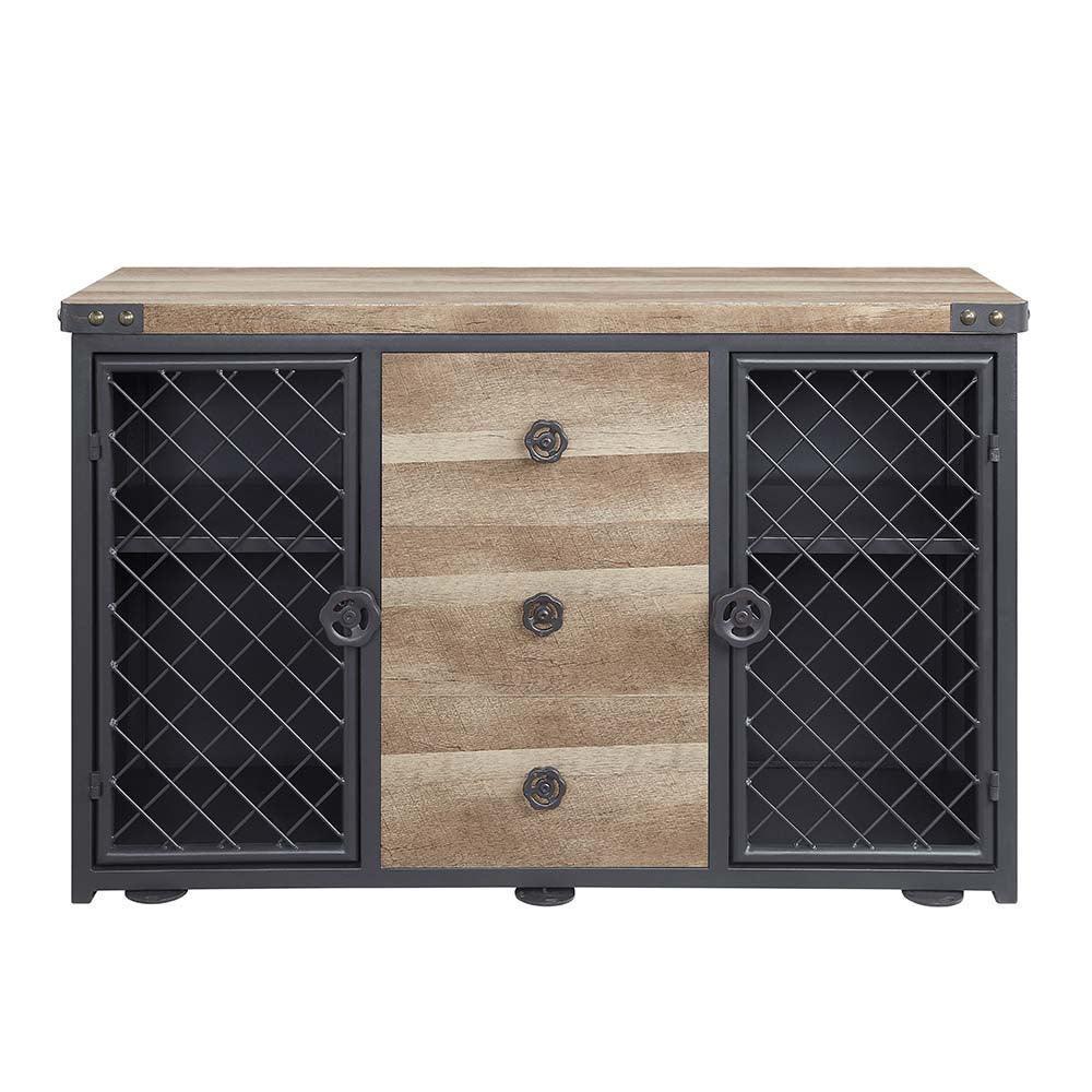 ACME Edina Server, Oak & Sandy Black Finish FredCo