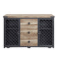 ACME Edina Server, Oak & Sandy Black Finish FredCo