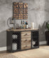 ACME Edina Server, Oak & Sandy Black Finish FredCo