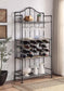 ACME Edina Wine Shelf, Oak & Sandy Black Finish FredCo