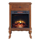 ACME Eirene Fireplace, Walnut Finish FredCo