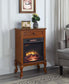 ACME Eirene Fireplace, Walnut Finish FredCo