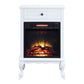 ACME Eirene Fireplace, White Finish FredCo
