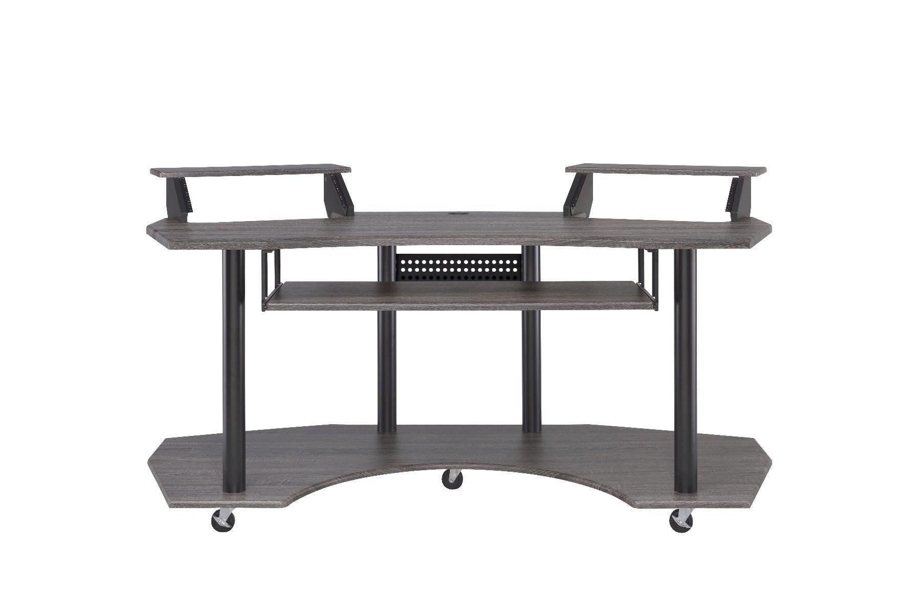 ACME Eleazar Music Recording Studio Desk, Black Oak FredCo