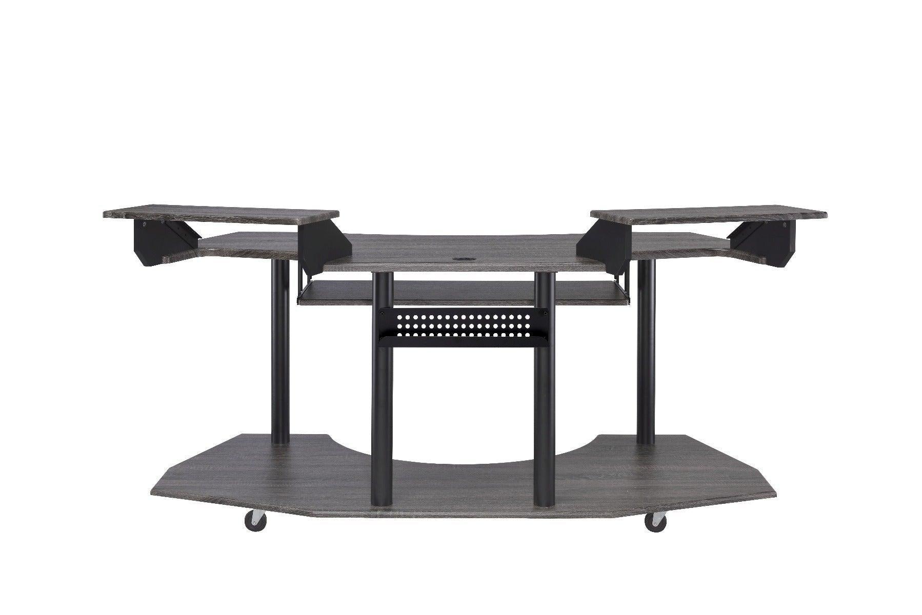 ACME Eleazar Music Recording Studio Desk, Black Oak FredCo