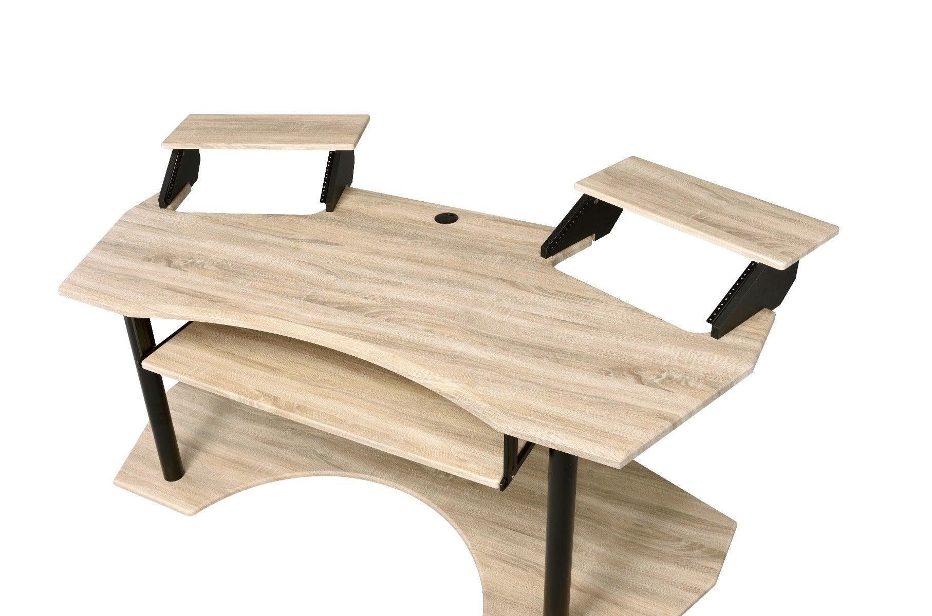 ACME Eleazar Music Recording Studio Desk, Natural Oak FredCo