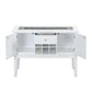 ACME Elizaveta Server, Gray Velvet, Faux Crystal Diamonds &White High Gloss Finish FredCo